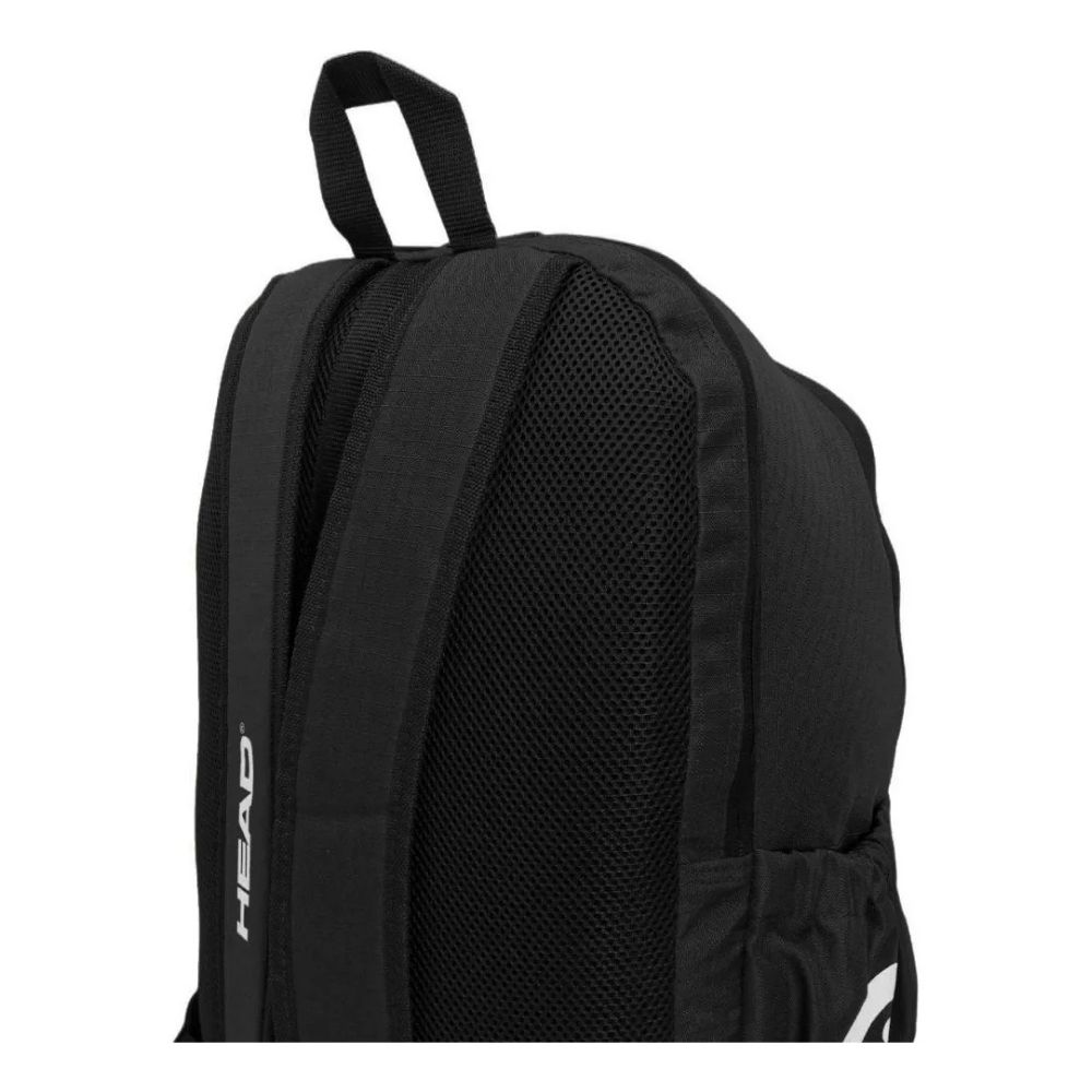 Morral Head base 17 litros color negro imagen de correas a detalle