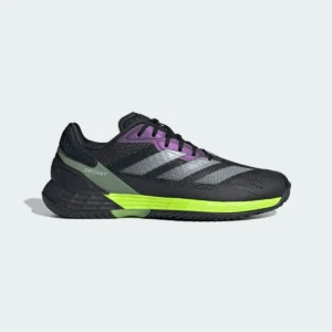 Tenis Adidas Defiant Speed 2 color negro con detalles en verde y gris