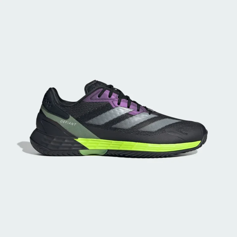 Tenis Adidas Defiant Speed 2 color negro con detalles en verde y gris