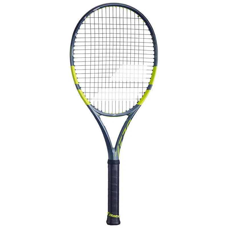 Raqueta de tenis Babolat Pure Aero Team Gen 9 color gris con detalles en verde