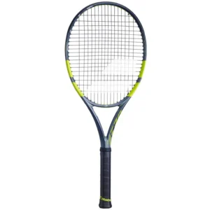 Raqueta de tenis Babolat Pure Aero Gen 9 color gris con detalles en verde