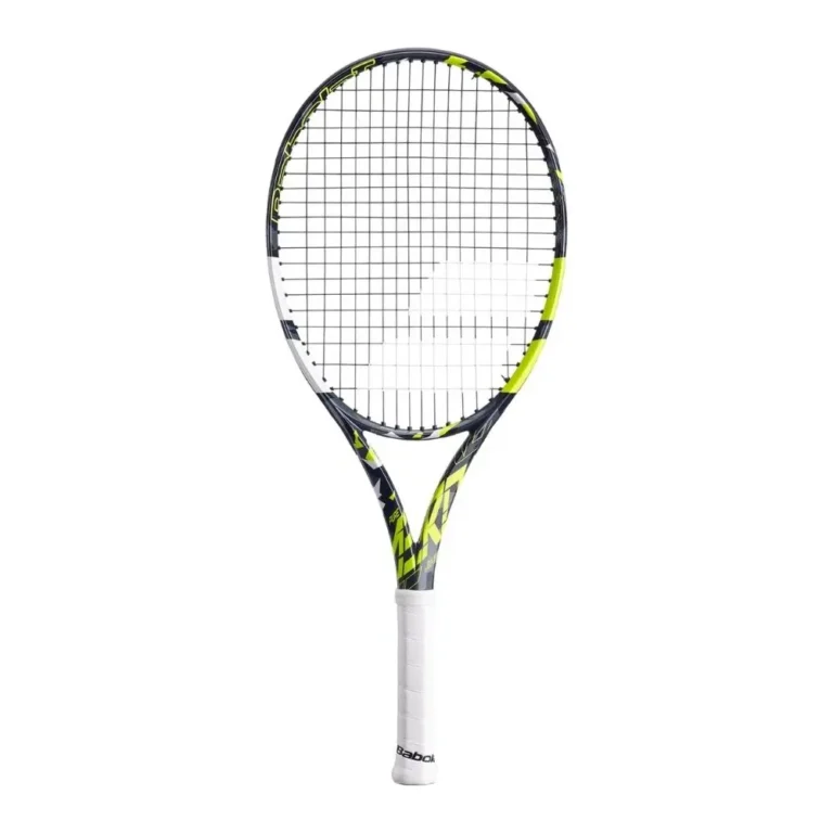 raqueta de tenis para niños babolat pure aero junior 26 2023 color negro y amarillo
